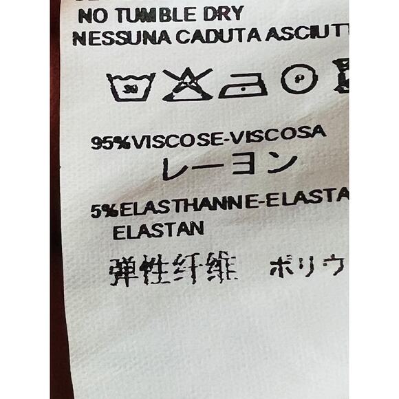 Sinequanone Paisley Print Midi Dress Long Sleeves with Bell Cuff Size 2 - Picture 12 of 13